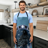 レイヴンムーンフェイズスターズブルー エプロン