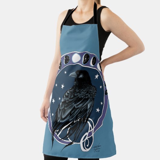 レイヴンムーンフェイズスターズブルー エプロン (インサイチュ)