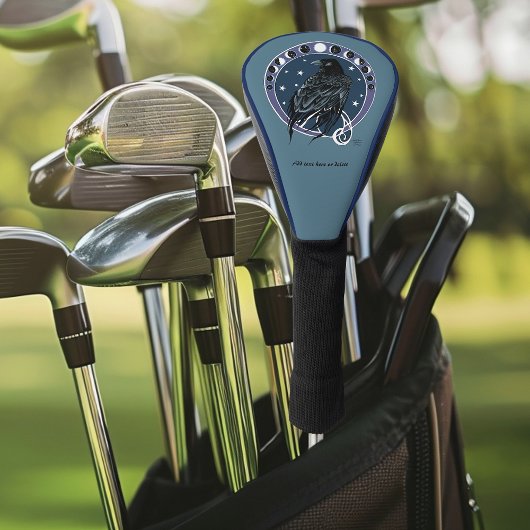 レイヴンムーンフェイズスターズブルー ゴルフヘッドカバー