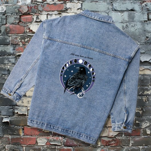 レイヴンムーンフェイズスターズブルー デニムジャケット