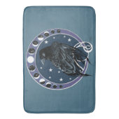 レイヴンムーンフェイズスターズブルー バスマット (正面縦)