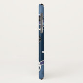 レイヴンムーンフェイズスターズブルー Case-Mate iPhoneケース (裏面/左)