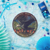 レイヴンムーンライトウィッチハロウィーンナイト ペーパープレート (パーティー)