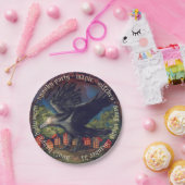 レイヴンムーンライトウィッチハロウィーンナイト ペーパープレート (パーティー)