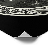 レイヴンメダリオンカービングアートバード自然 ポスター (角)