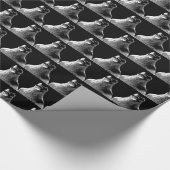 レイヴンラッピング紙鳥類ワイルドライフレイヴン紙 ラッピングペーパー (コーナー)