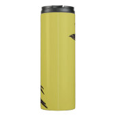 レイヴン不気味なカラス明るいゴシック様式のインクアート名 タンブラー (裏面)