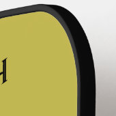 レイヴン不気味なカラス明るいゴシック様式のインクアート名 ピックルボールラケット (左詳細)