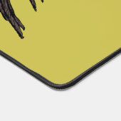 レイヴン不気味なカラス明るいゴシック様式のインクアート デスクマット (コーナー)