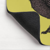 レイヴン不気味なカラス明るいゴシック様式のインクアート マウスパッド (コーナー)