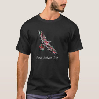 レイヴン先住民アメリカンハイダオーカスアイランドWA PNW Ar Tシャツ
