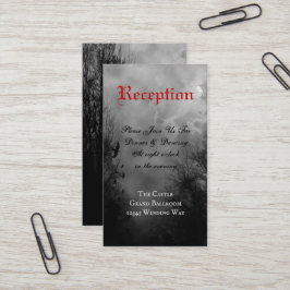 レイヴン幽霊のよく出るフルムーンカスタム披露宴カード 名刺