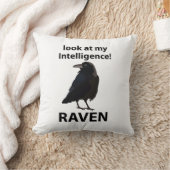 レイヴン私の知性レイヴンを見る クッション (ブランケット)