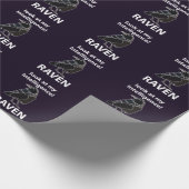 レイヴン私の知性レイヴンを見る ラッピングペーパー (角)