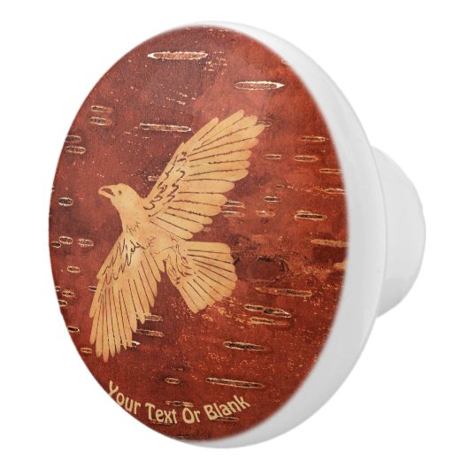 レイヴン素朴オンインナー樺の木樹皮 セラミックノブ (右)