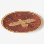 レイヴン素朴オンインナー樺の木樹皮 ペーパープレート (アングル)