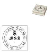 レイヴン結婚ゴシック文字 ラバースタンプ (押印)