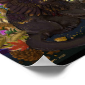 レイヴン翼の秋の魔法猫 ポスター (角)