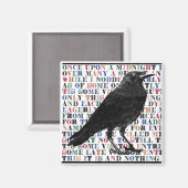 レイヴン詩エドガー・アラン・ポー マグネット (正面/裏面)