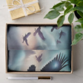 レイヴン飛んでいるストーム分離 薄葉紙 (ギフト)