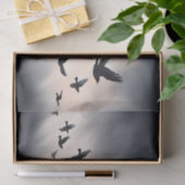 レイヴン飛んでいるストーム分離 薄葉紙 (ギフト)