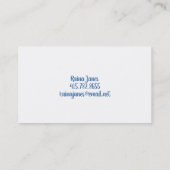 レイヴン骨格鍵とティーポット 名刺 (裏面)