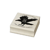 レイヴン鳥ハロウィングランジの自墨付き ラバースタンプ (スタンプ)