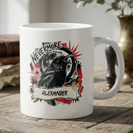 レイヴン ゴシック ネヴァーモア ダーク アカデミア ジャンボコーヒーマグカップ