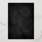 レイヴン&ゴールデンムーンブラックゴシック結婚ズ 箔招待状 (裏面)