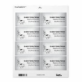 レイヴン、スカル、華美角ゴシック結婚ズ ラベル (フルシート)