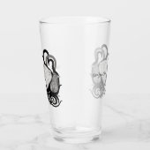 レイヴン・トライバル・アートを持つホワイトウルフ タンブラーグラス (右)