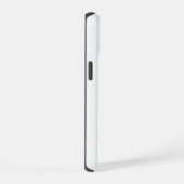 レイヴン・トライバル・アートを持つホワイトウルフ iPhone 15ケース (右側面)