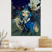 レイヴン・ネバーモアARTプリントゴシックの妖精 ポスター (キッチン)