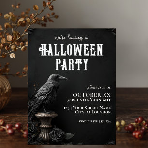 レイヴン&ブラックローズ ゴシックハロウィンパーティー 招待状