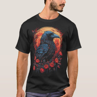 レイヴン ブラック ゴシック オカルト ヴァイキング 魔術 Tシャツ