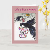 レイヴン・ラブズ・モチャス カード (黄色い花)