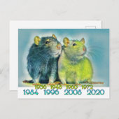 レイ中国のトの年 ポストカード (正面/裏面)