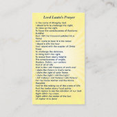 レイ二世のラント・チハン卿 コーリングカード (裏面)