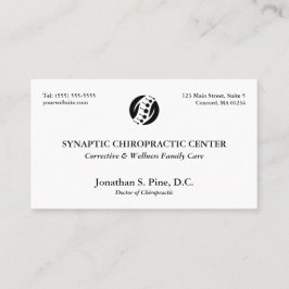 レイ伝統的アウトカイロプラクティックアポイントメントカード 名刺