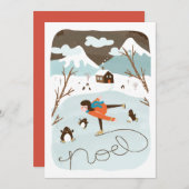 レイ凍っていクノンフォトホリデーカード シーズンカード (正面/裏面)