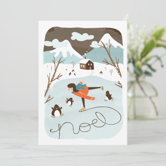 レイ凍っていクノンフォトホリデーカード シーズンカード (スタンド正面)