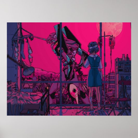 レイ綾波ネオンジェネシスエヴァンゲリオン ポスター (正面)