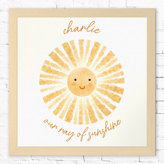レイ・オブ・サンシャイン オーダーメイド ベビー ルーム ポスター