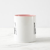 レイ・ダン風おばあちゃんのコーヒーマグ ツートーンマグカップ (中央)
