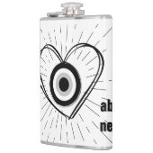 レイ、ハート、黒悪の眼の保護モノグラム | フラスク (左)