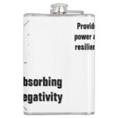 レイ、ハート、黒悪の眼の保護モノグラム | フラスク (裏面)