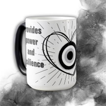 レイ、ハート、黒悪の眼の保護モノグラム |