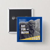 レイ・マクギールNYC市長2021 缶バッジ (正面&裏面)