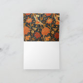 レイ、美しいウィリアム・モリスデザイン。 サンキューカード (内部)