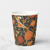 レイ、美しいウィリアム・モリスデザイン。 紙コップ (正面)